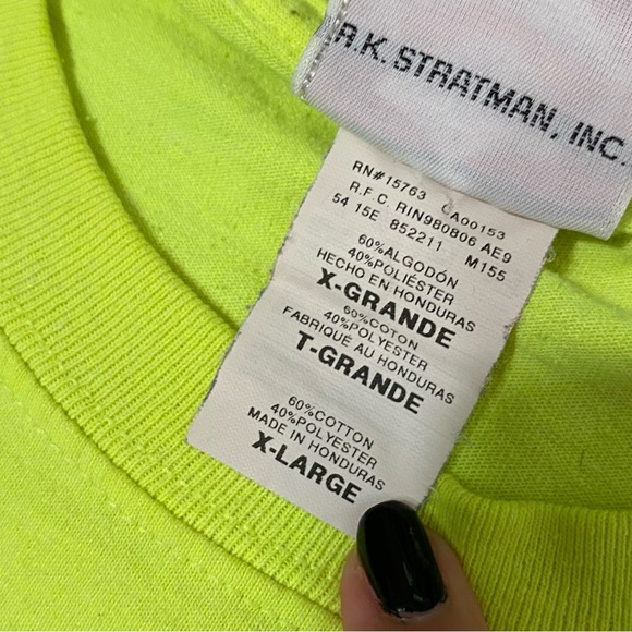 Harley Davidson Grand Rapids Michigan Mens T shirt XL Neon Yellow Biker Tees - Picture 7 of 7